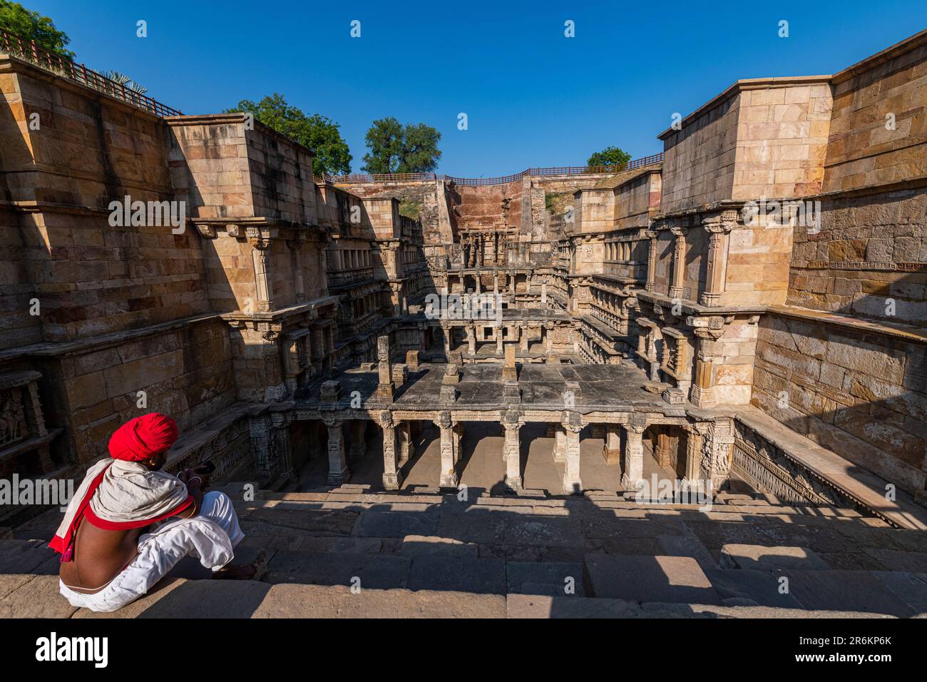Rani Ki Vav, la Reine Stepwell, site du patrimoine mondial de l'UNESCO, Patan, Gujarat, Inde, Asie Banque D'Images