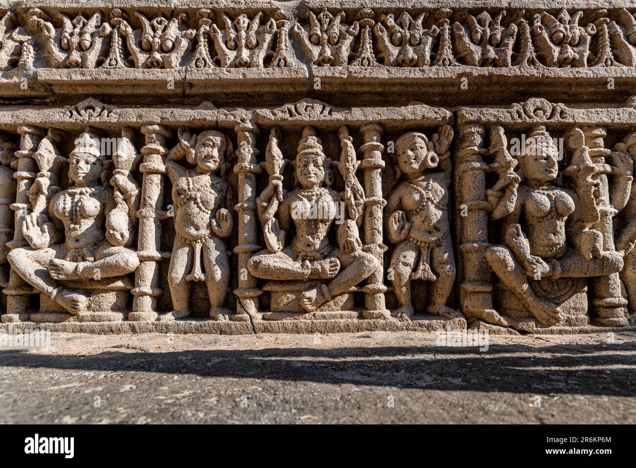 Rani Ki Vav, la Reine Stepwell, site du patrimoine mondial de l'UNESCO, Patan, Gujarat, Inde, Asie Banque D'Images