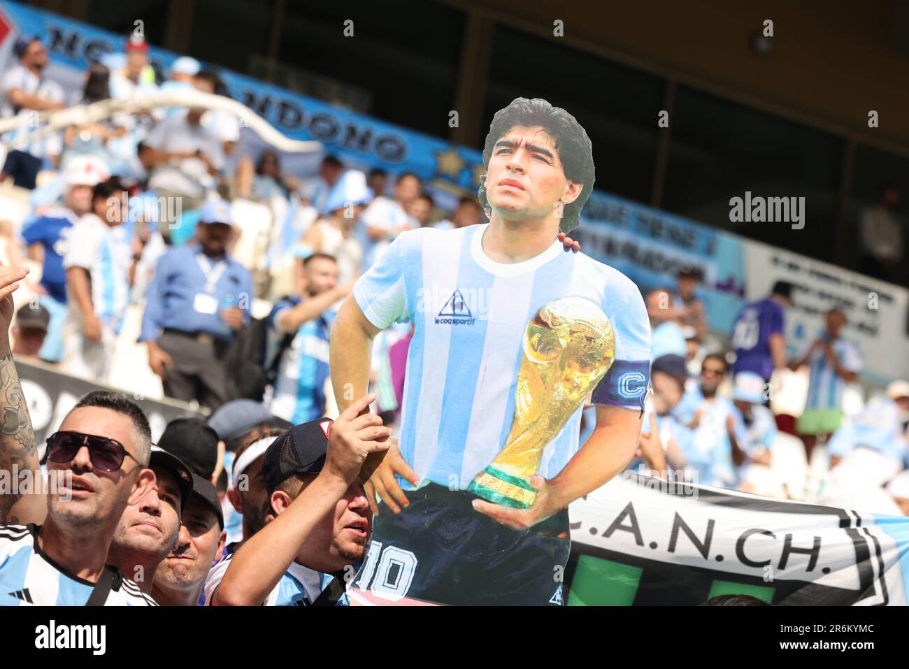 Lusail, Qatar, 22, novembre 2022. Les fans argentins dans le match entre l'équipe nationale Argentine contre l'équipe nationale Arabie Saoudite, match 8 Fifa World C. Banque D'Images