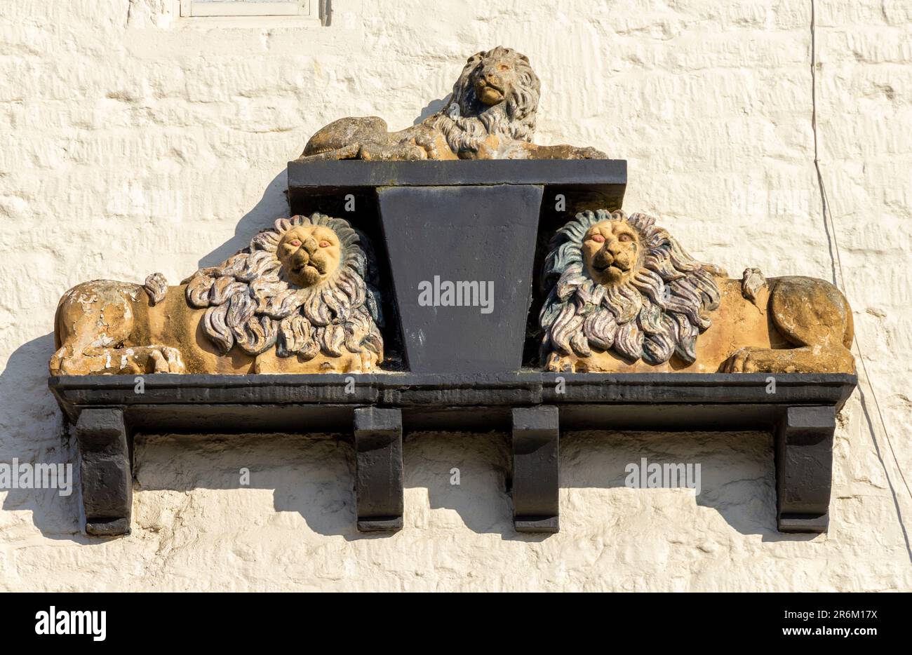 Les trois Lions, ancienne maison publique, Holt, Wiltshire Banque D'Images