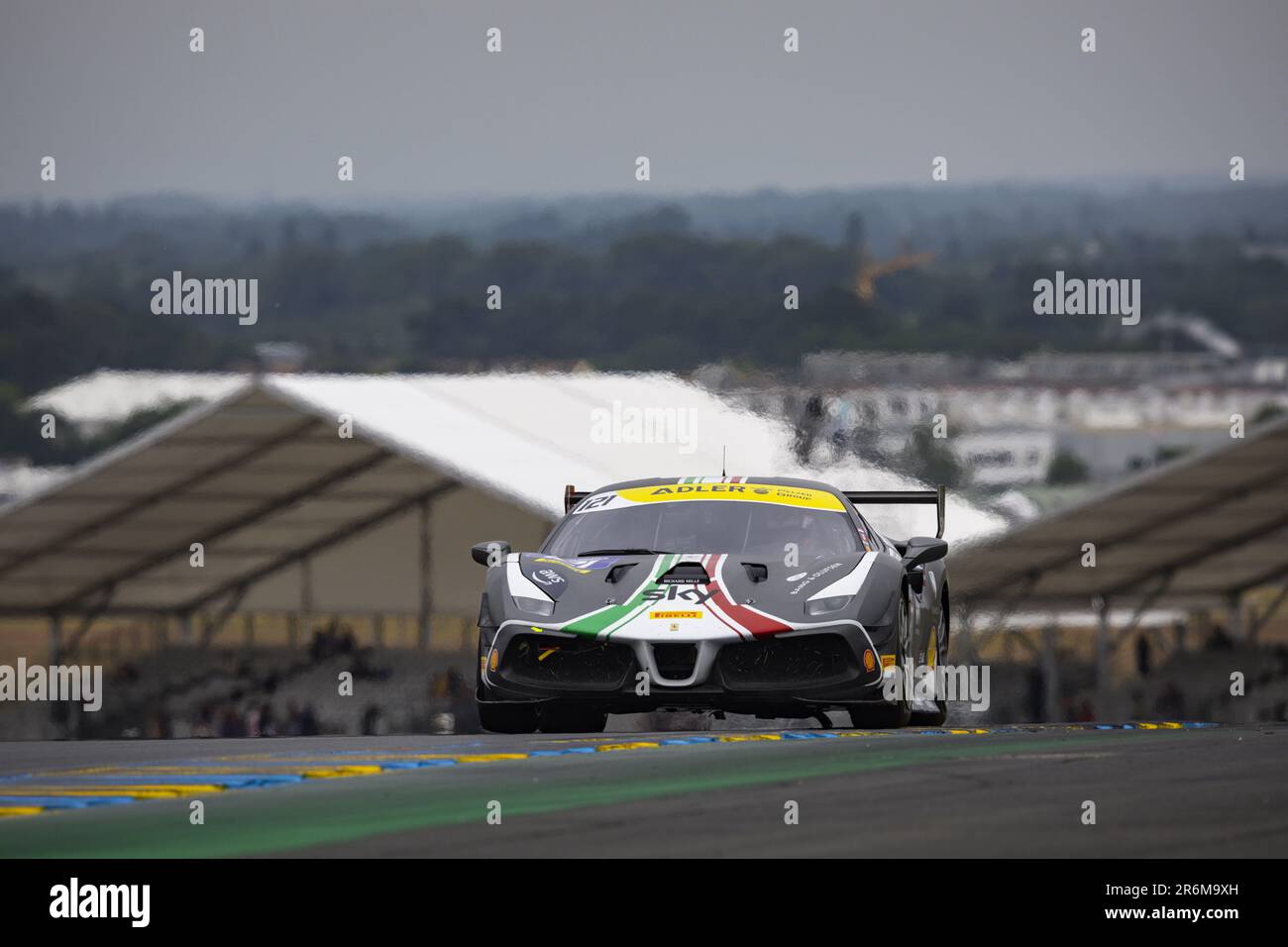 Le Mans, France. 10th juin 2023. 121 CHRISTENSEN Peter (den), course de Formule, Ferrari 488 Challenge Evo, action pendant les 24 heures du Mans 2023 sur le circuit des 24 heures du Mans de 10 juin à 11, 2023 au Mans, France - photo: Alexandre Guillaumot/DPPI/LiveMedia crédit: Agence de photo indépendante/Alamy Live News Banque D'Images