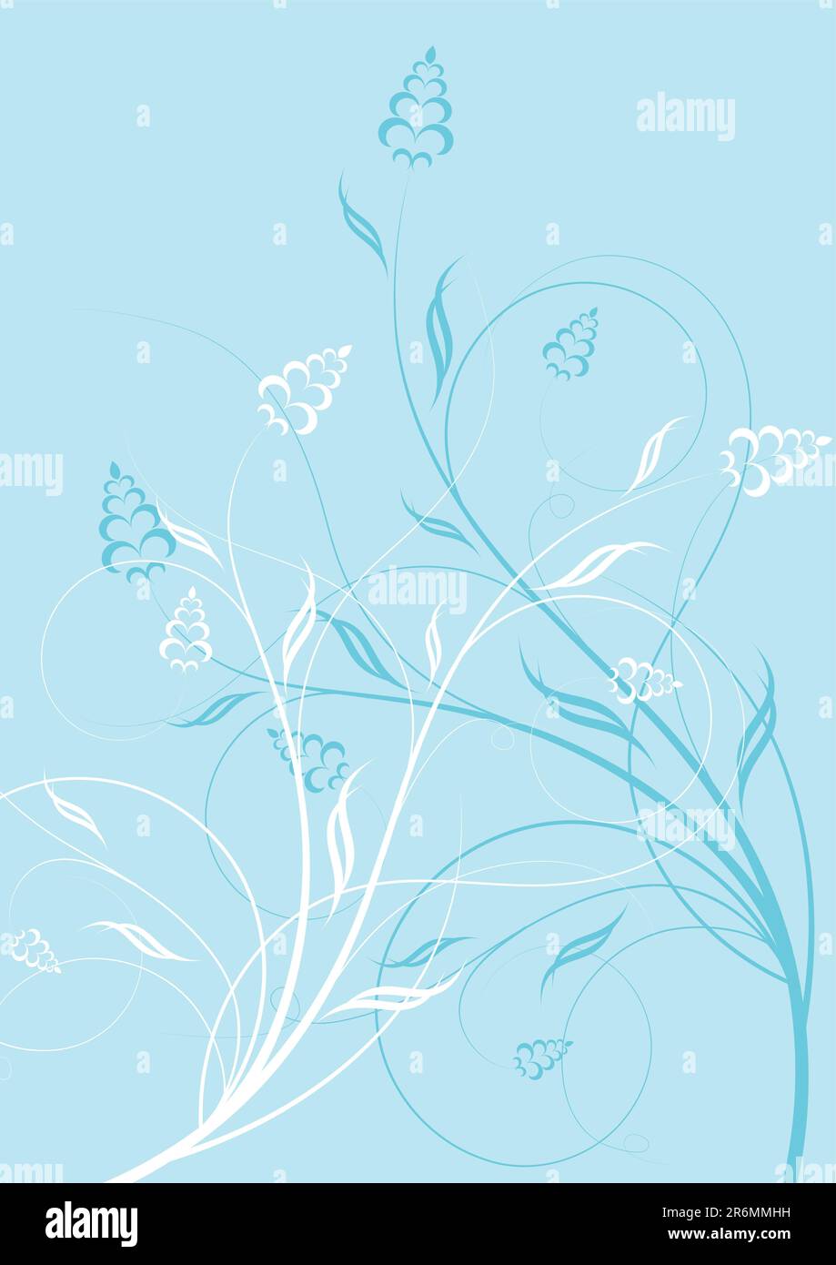 Élément floral abstrait, illustration vectorielle Illustration de Vecteur