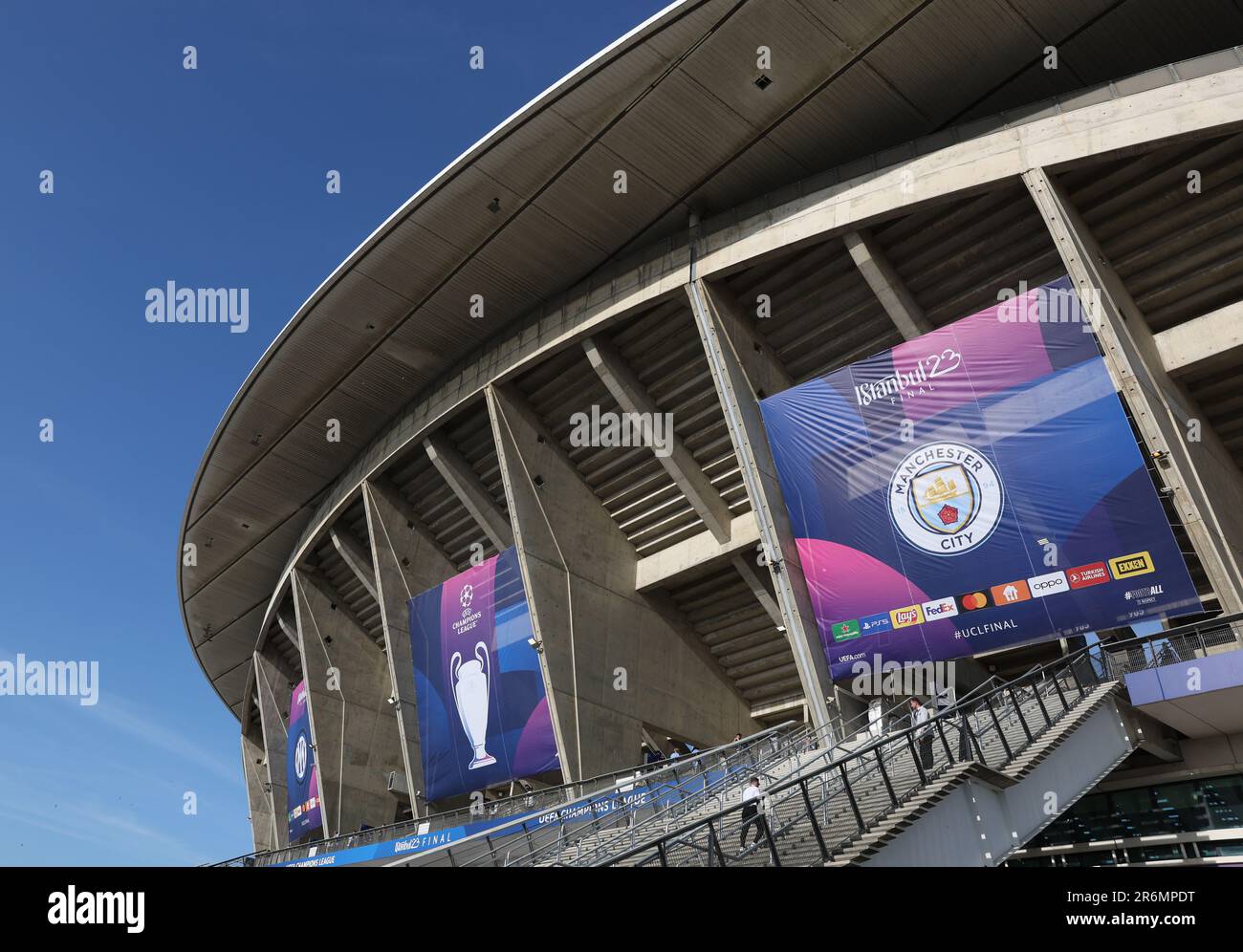 Istanbul, Turquie. 10th juin 2023. Vue générale de l'extérieur du stade lors du match de finale de la Ligue des champions de l'UEFA au stade olympique Ataturk, à Istanbul. Crédit photo à lire: Paul Terry/Sportimage crédit: Sportimage Ltd/Alay Live News Banque D'Images