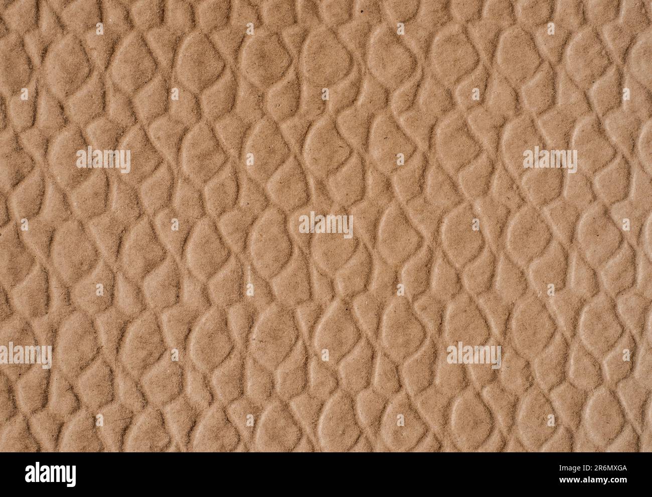 Carton gaufré utilisé pour l'emballage, fabriqué à partir de papier de bois recyclé Banque D'Images