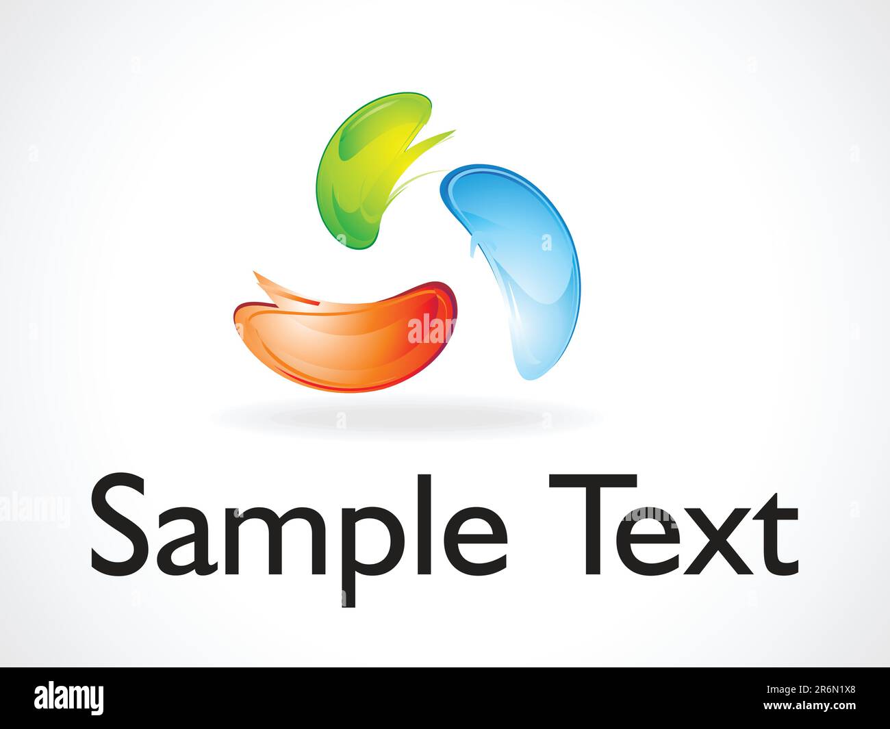 illustration vectorielle de modèle de logo abstrait Illustration de Vecteur