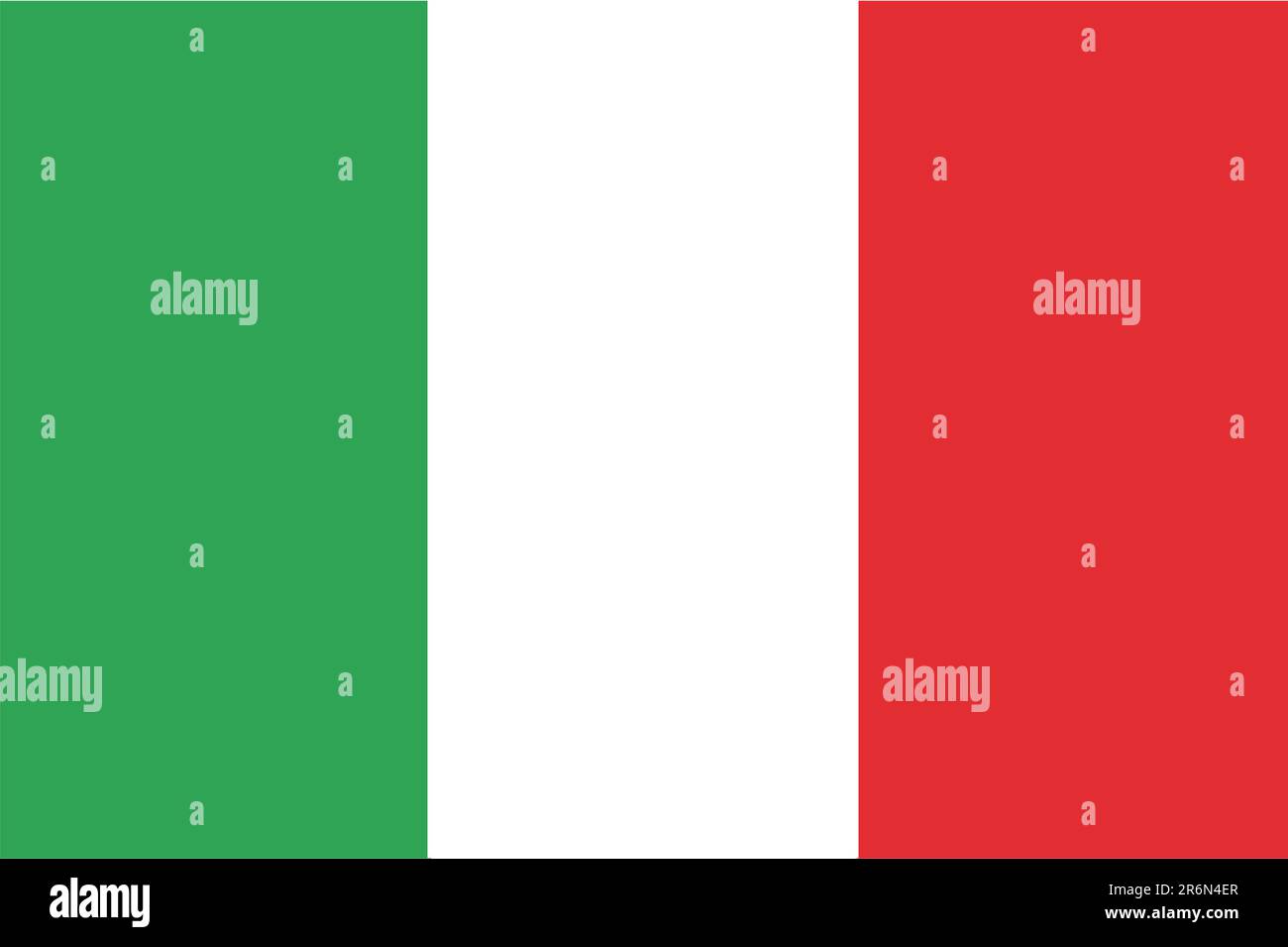 Drapeau de l'Italie - illustration vectorielle isolée Illustration de Vecteur