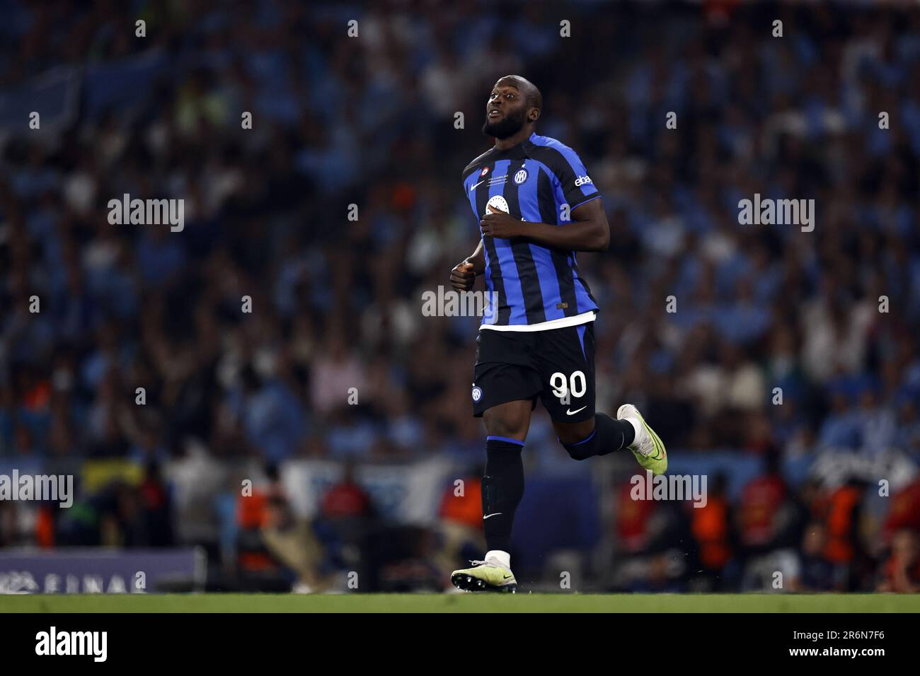 ISTANBUL - Romelu Lukaku du FC Internazionale Milano lors de la finale de la Ligue des champions de l'UEFA entre le FC de la ville de Manchester et le FC Inter Milan au stade olympique Ataturk sur 10 juin 2023 à Istanbul, Turquie. Banque D'Images