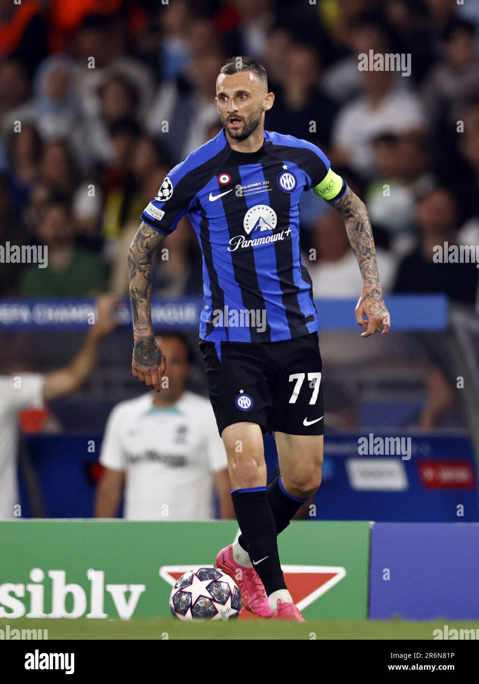 ISTANBUL - Marcelo Brozovic du FC Internazionale Milano lors de la finale de la Ligue des champions de l'UEFA entre le FC de la ville de Manchester et le FC Inter Milan au stade olympique Ataturk sur 10 juin 2023 à Istanbul, Turquie. Banque D'Images