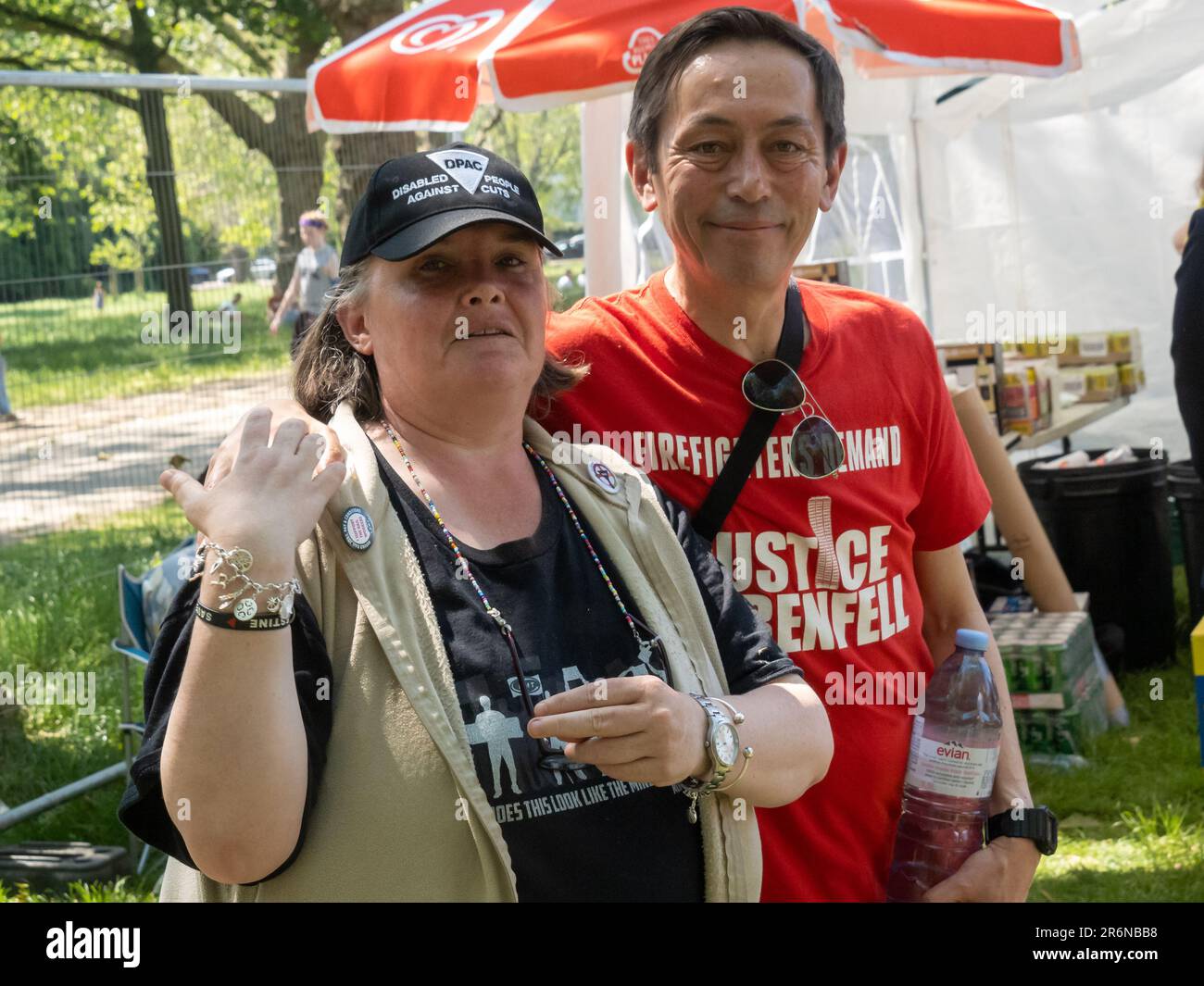 Londres, Royaume-Uni. 10 juin 2023. J'ai été heureux d'avoir l'un des 500 billets pour la célébration de l'anniversaire de Jeremy Corbyn de 40th en tant que député d'Islington North, car tous ont été pris pour l'événement dans une petite zone de Highbury Fields. C'était chancelant et il y avait peu d'ombre et je n'ai pu rester que pour les 90 premières minutes de l'événement de 4 heures, malheureusement devant partir avant l'arrivée de Corbyn. Peter Marshall crédit: Peter Marshall/Alay Live News Banque D'Images