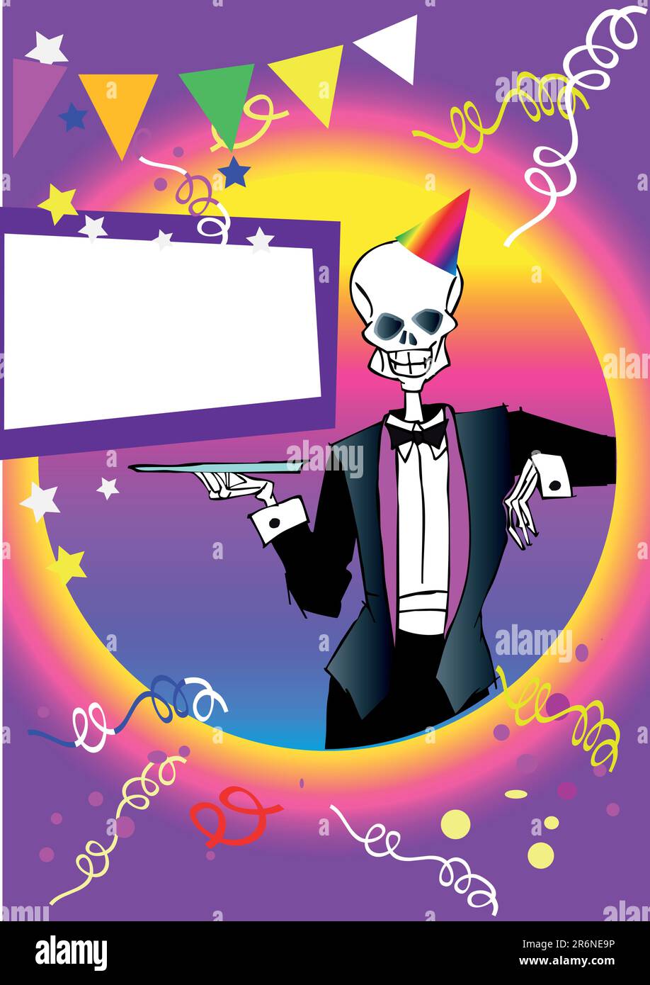 image métaphorique - la vie et la mort sont comme une fête Illustration de Vecteur