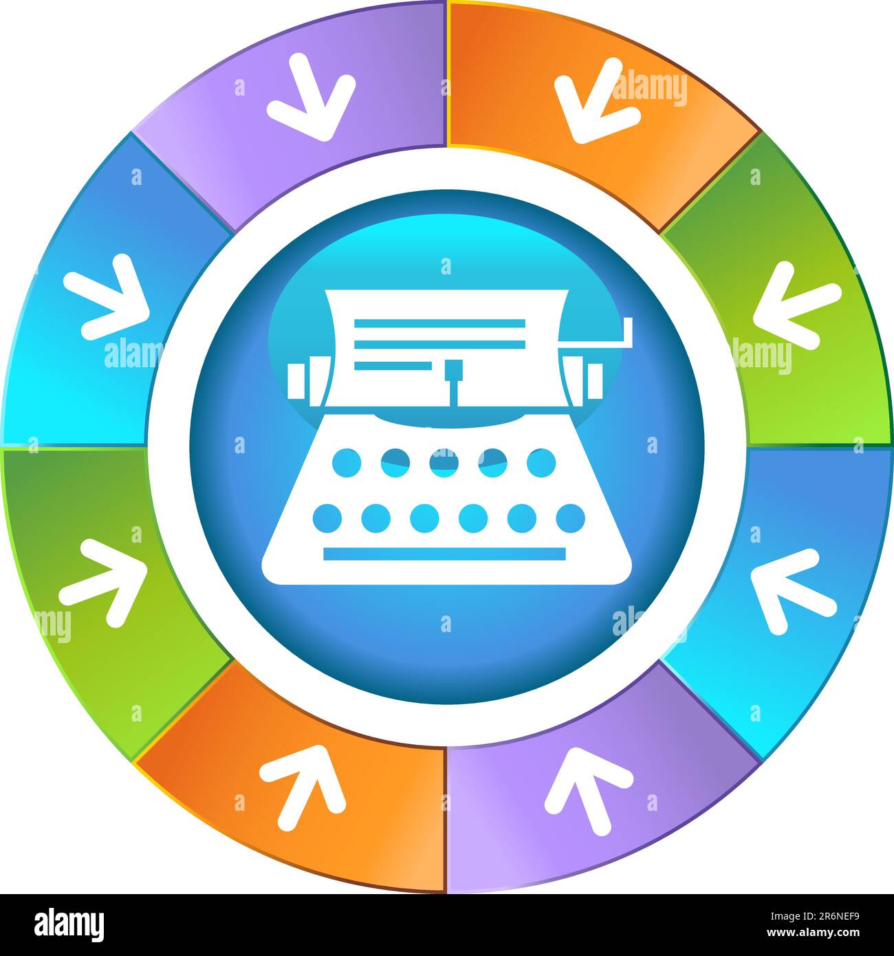 L'image d'une ancienne machine à écrire. Illustration de Vecteur