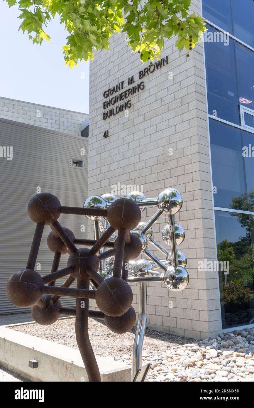 Collège d'ingénierie sur le campus de l'Université polytechnique d'État de Californie Banque D'Images