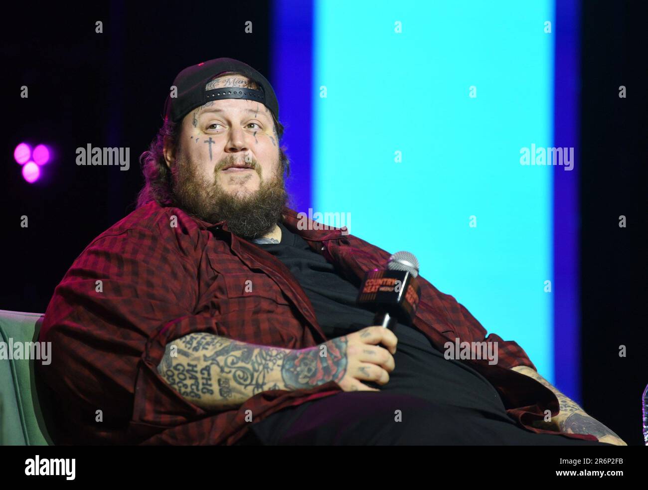 Nashville, Tennessee, ÉtatsUnis. 9th juin 2023. Jelly Roll sur scène