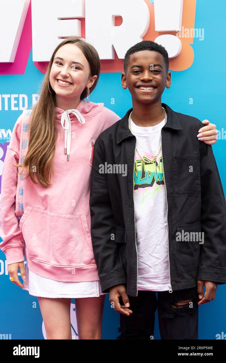 Los Angeles, États-Unis. 10th juin 2023. Kensington Tallman et Peyton R. Perrine lll assistent aux arrivées du Hollywood reporter's Kids Power! Au centre commercial Westfield Century City Mall de Los Angeles, Californie, sur 10 juin 2023. (Photo de Corine Solberg/SipaUSA) crédit: SIPA US/Alay Live News Banque D'Images