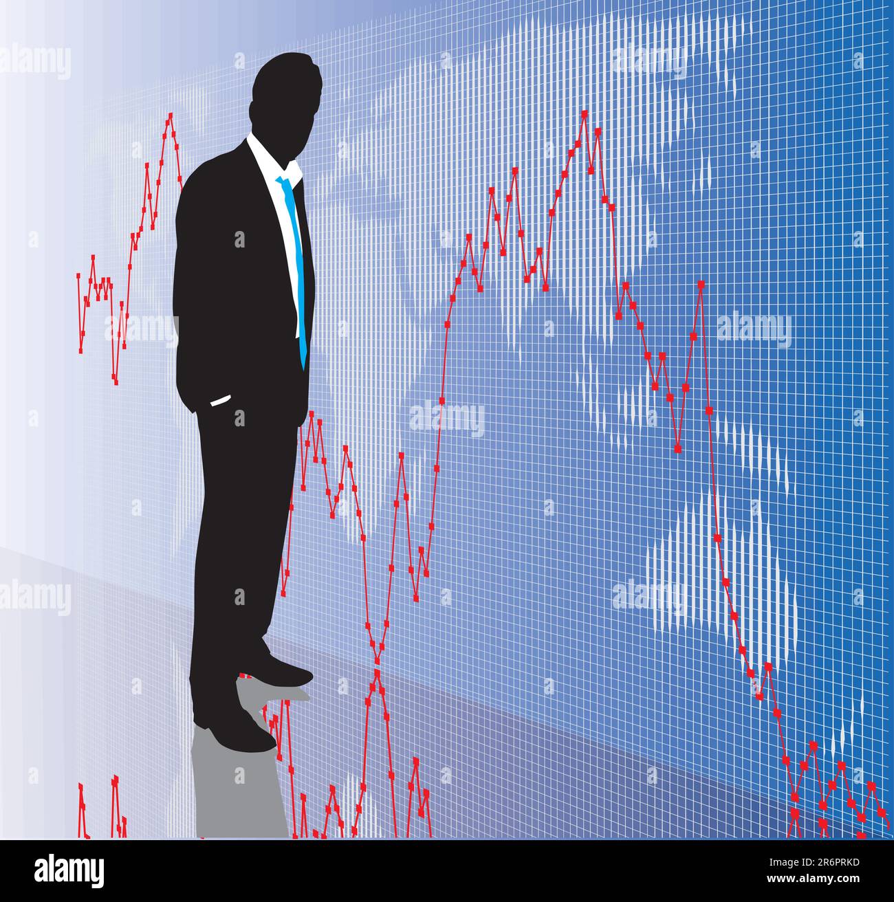 Bourse mondiale, marché boursier, DAX, Dow Jones Illustration de Vecteur