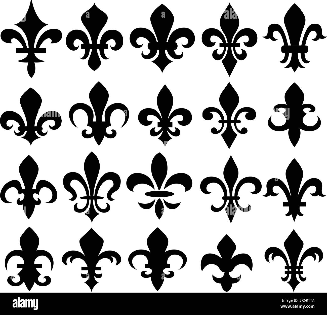 Fleur de lis symbole Illustration de Vecteur