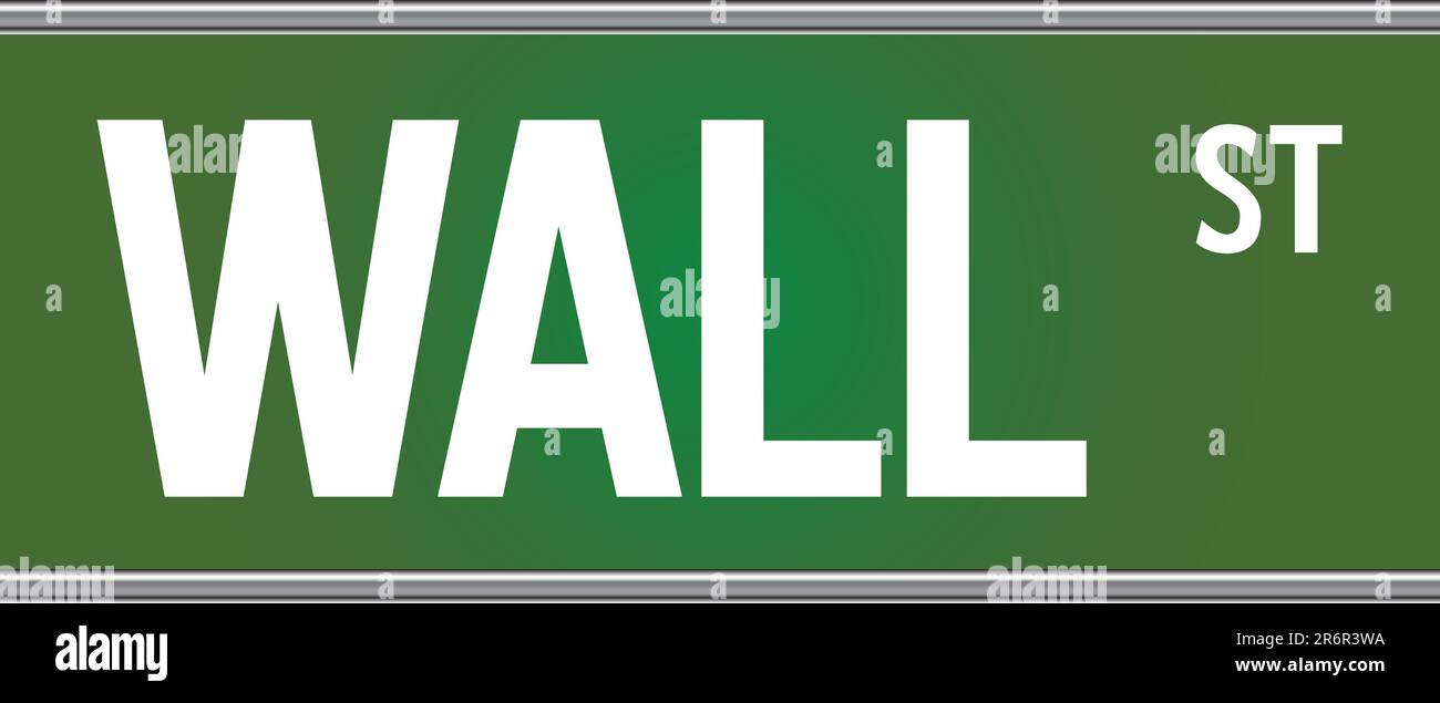 Wall Street sign Illustration de Vecteur