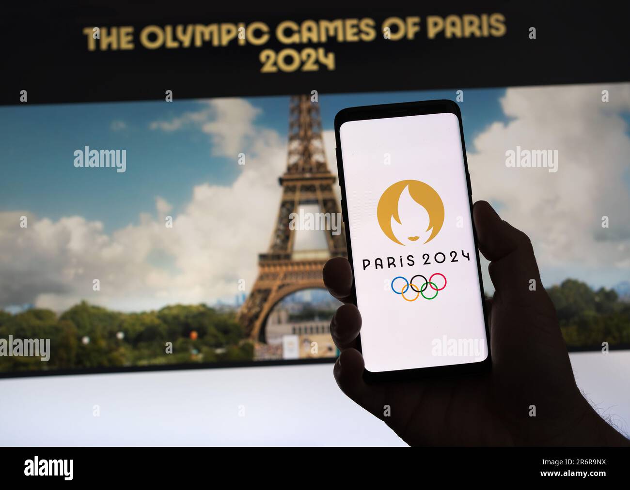 Jeux Olympiques à Paris France 2024 Banque D'Images
