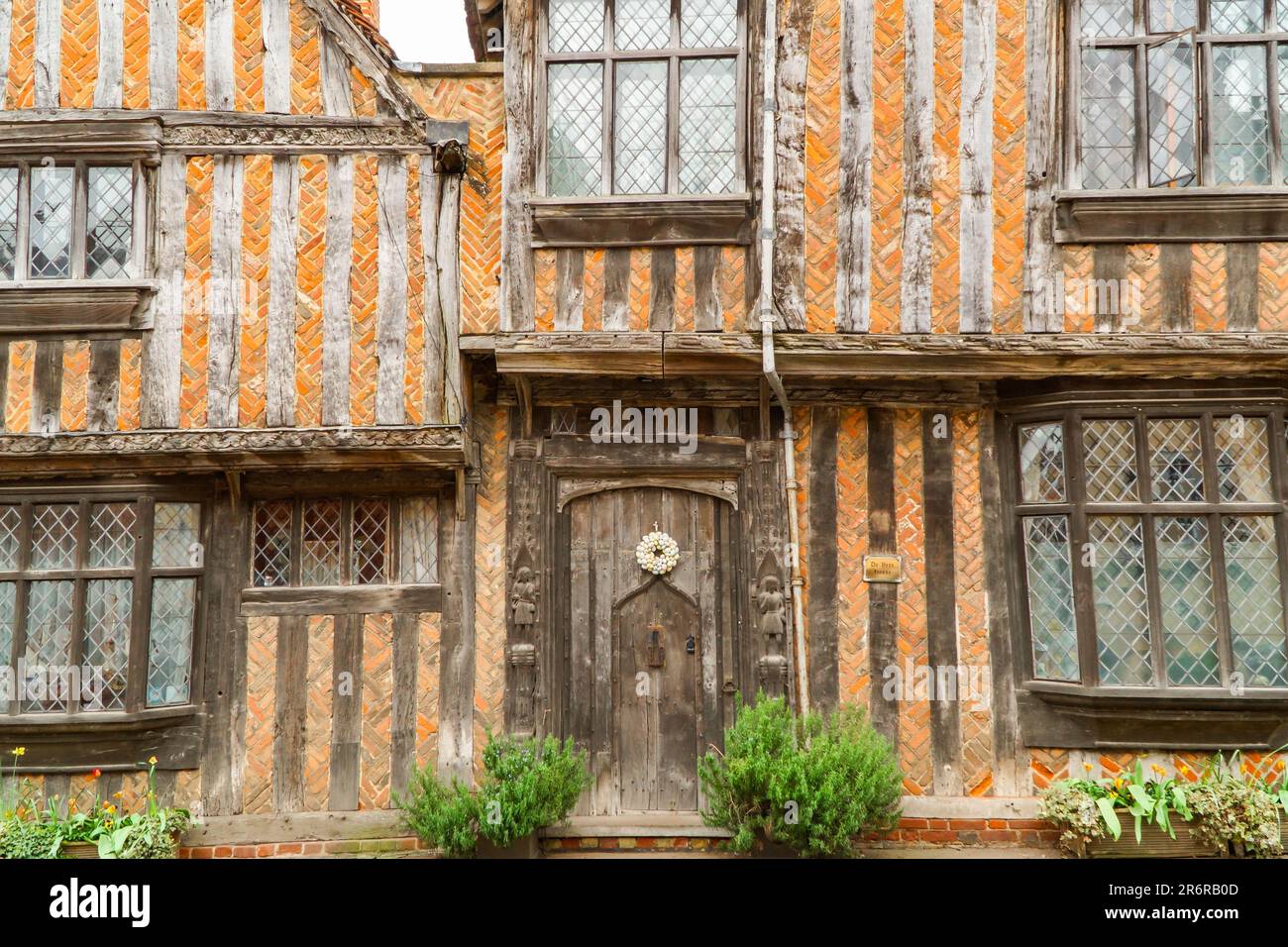 De Vern House, devenue célèbre sous le nom de Godric's Hollow comme lieu de naissance de Harry Potter, Lavenham Suffolk, Angleterre, le 2022 avril Banque D'Images