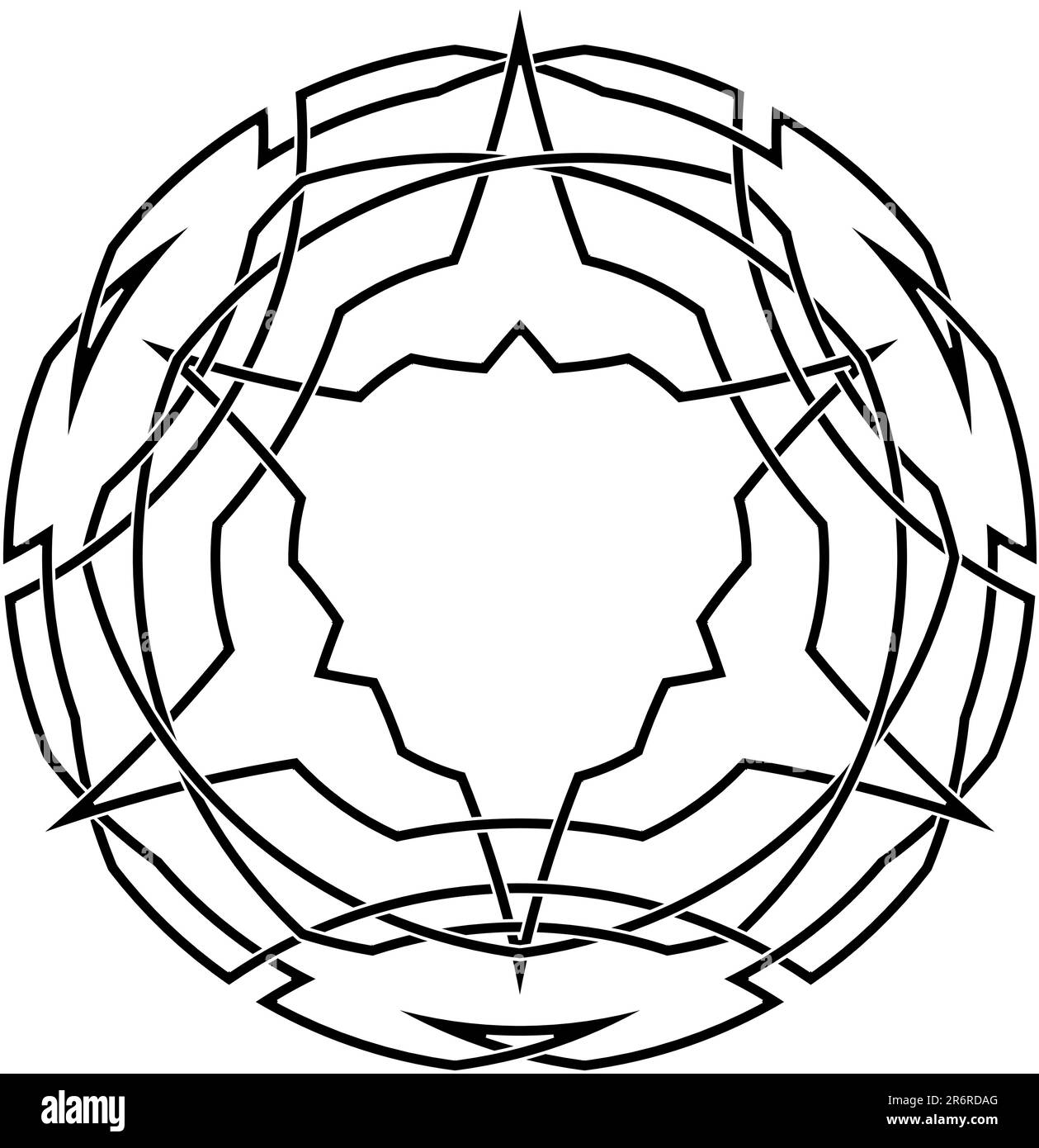 Dessin vectoriel du nœud celtique Illustration de Vecteur