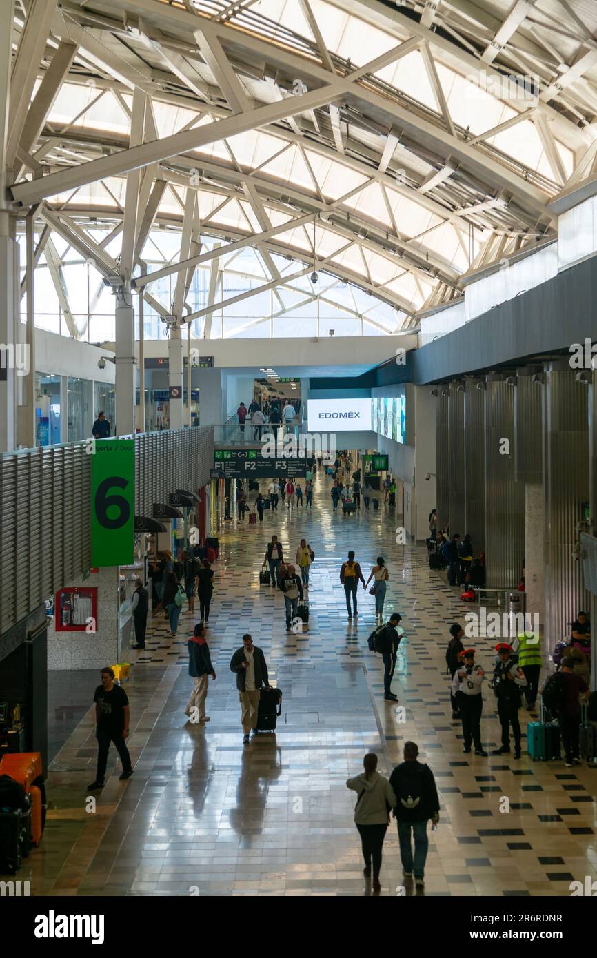 Interior terminal 1, aéroport international Benito Juarez, Mexico Aeropuerto Internacional de la Ciudad de México, Mexico, Mexique Banque D'Images