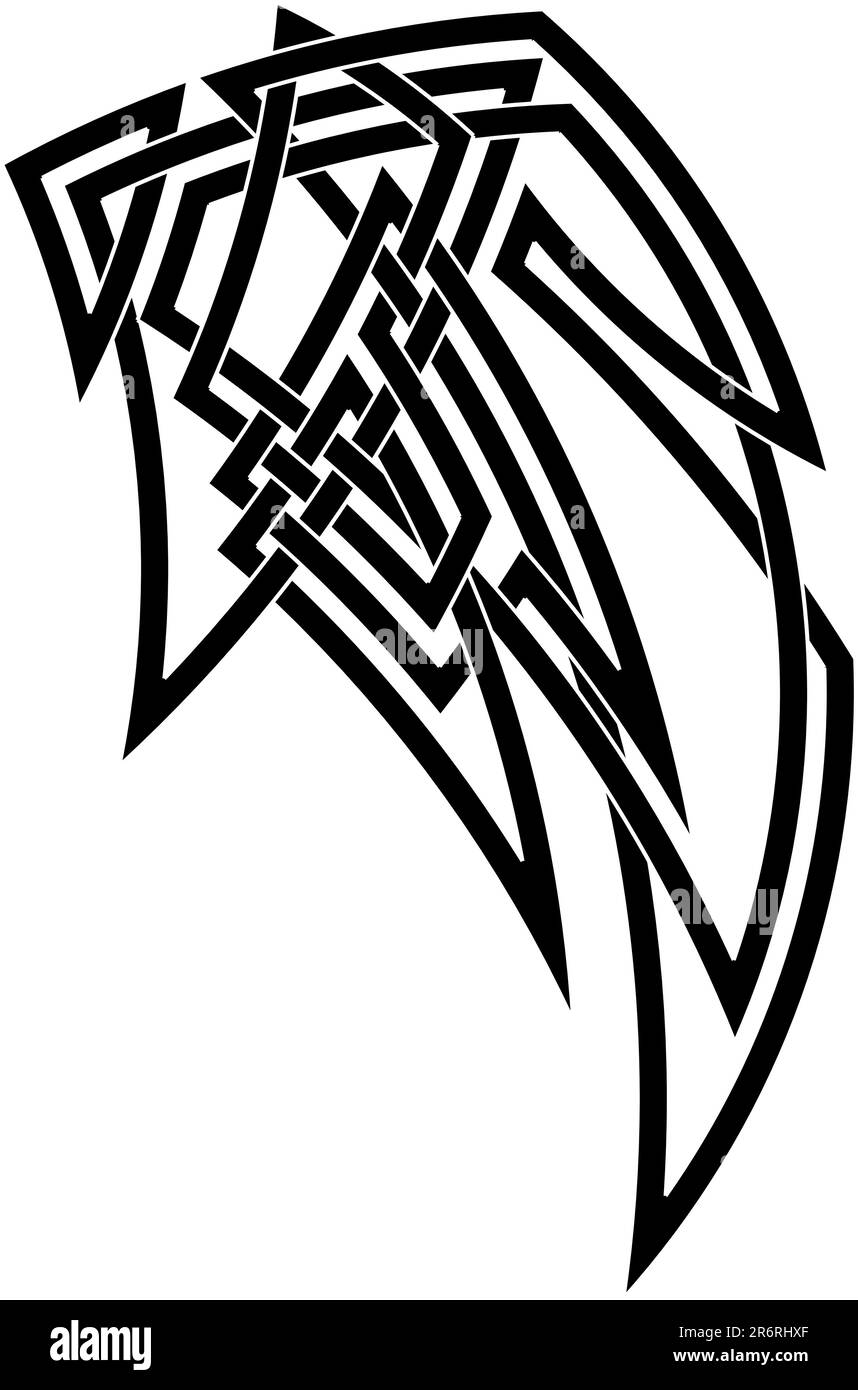 Dessin vectoriel du nœud celtique Illustration de Vecteur