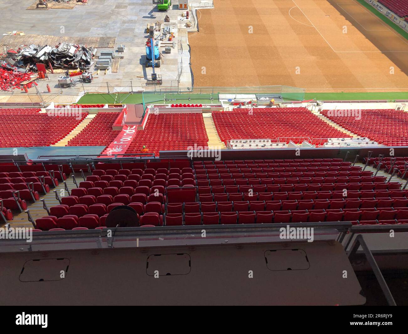 Stade Anfield, stade de Liverpool FC Banque D'Images