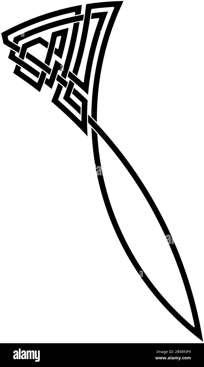 Fichier vectoriel du nœud celtique Illustration de Vecteur