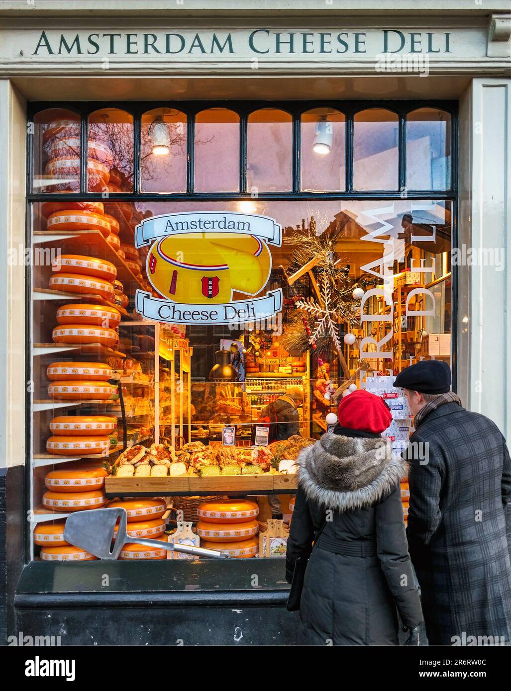 Fromagerie à Amsterdam Banque D'Images