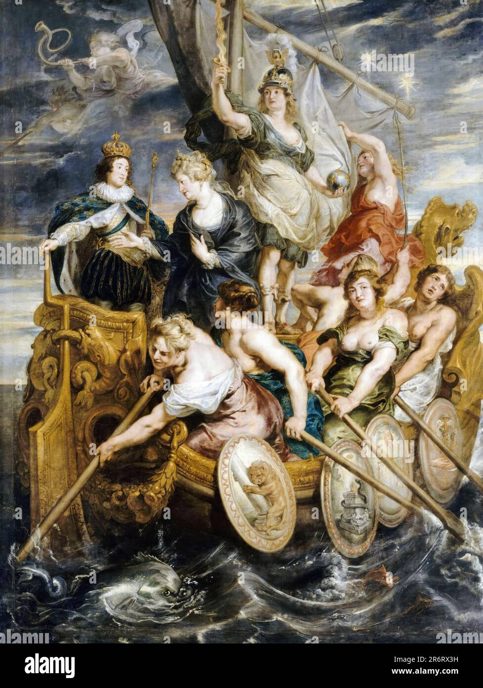 Pierre Paul Rubens, l'avènement de l'âge de Louis XIII, 20 octobre 1614, peinture à l'huile sur toile, 1621-1625 Banque D'Images