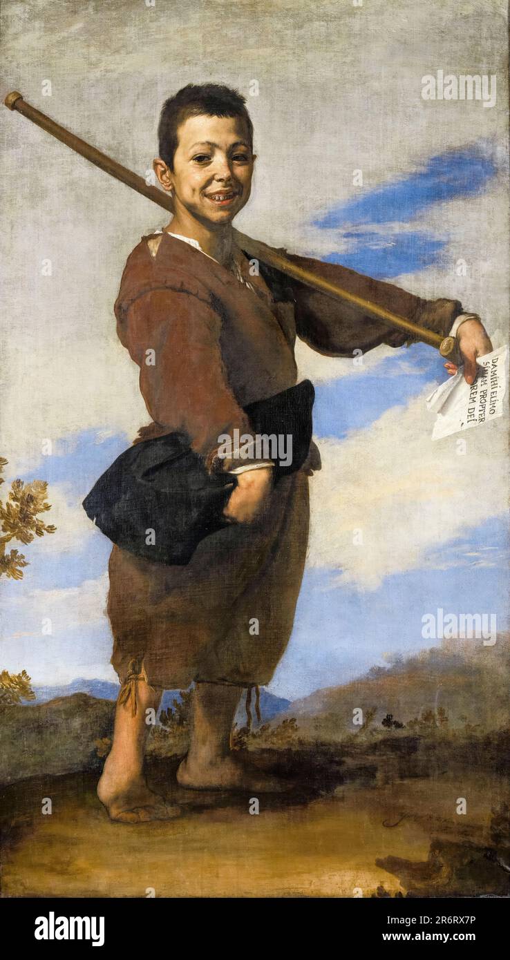 Jusepe de Ribera, The Bowlegged or the Club foot, portrait peint à l'huile sur toile, 1642 Banque D'Images
