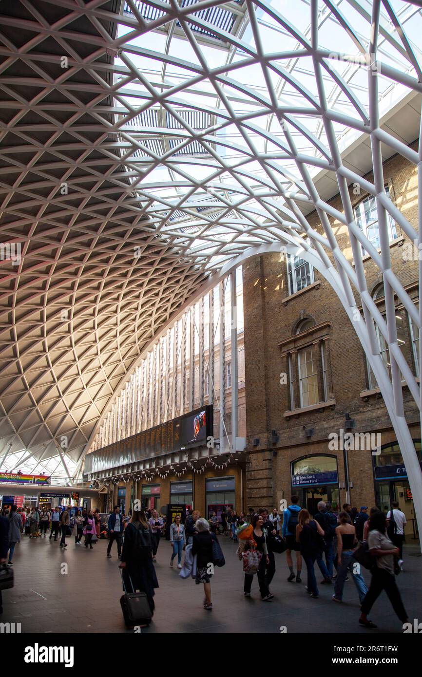 Gare de Kings Cross - Londres Royaume-Uni Banque D'Images