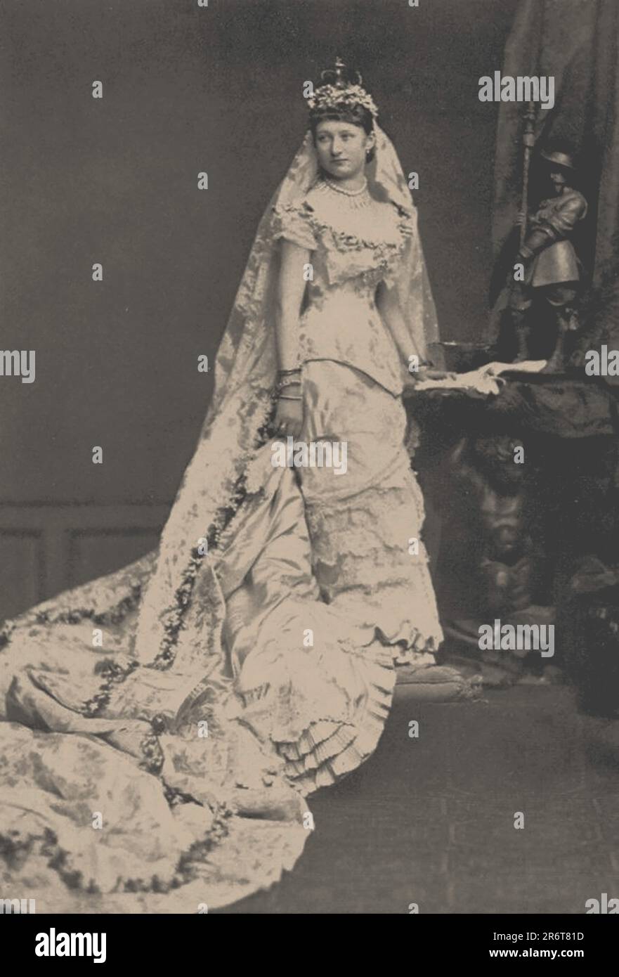 Empress Augusta Victoria (1858-1921) comme épouse. Musée : COLLECTION PRIVÉE. Auteur: ANONYME. Banque D'Images