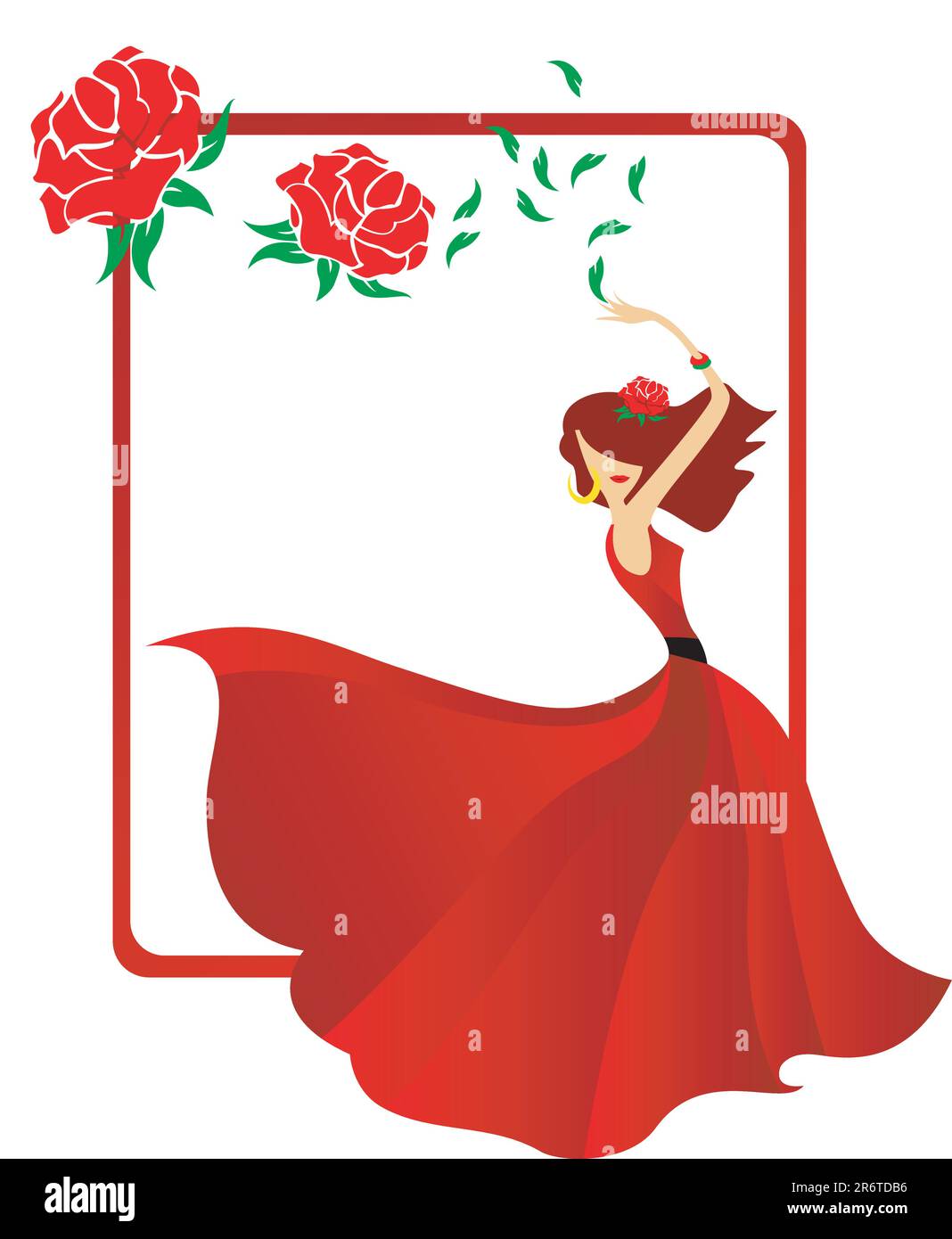 illustration du flamenco générée par ordinateur Illustration de Vecteur