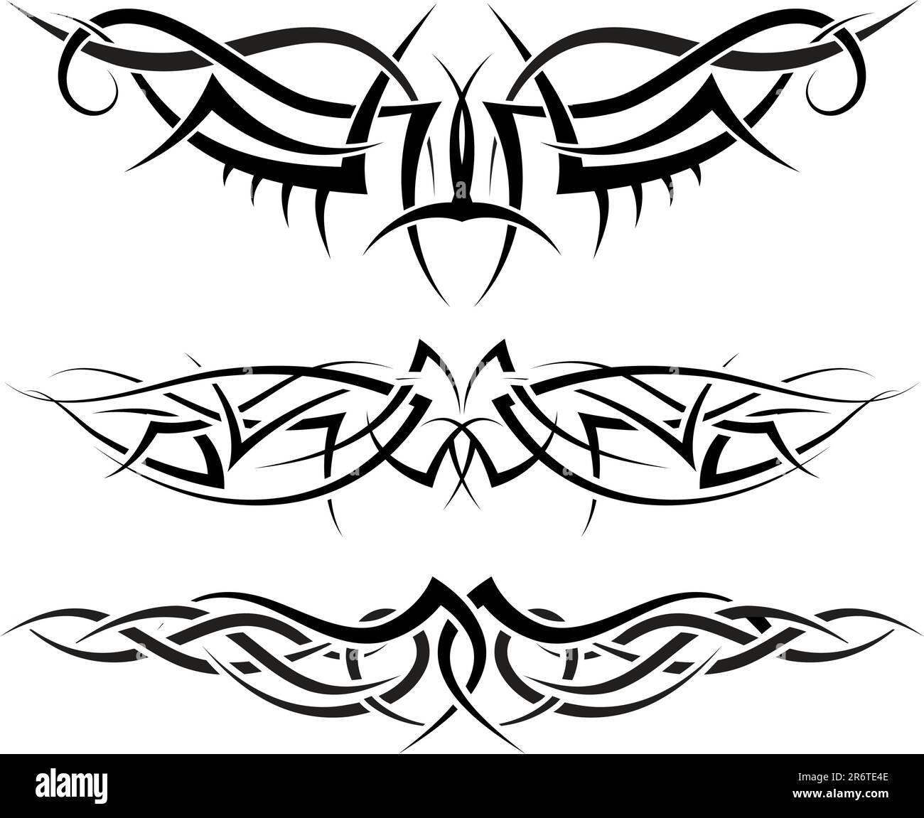 Les modèles de conception de tatouage tribal pour utiliser Illustration de Vecteur