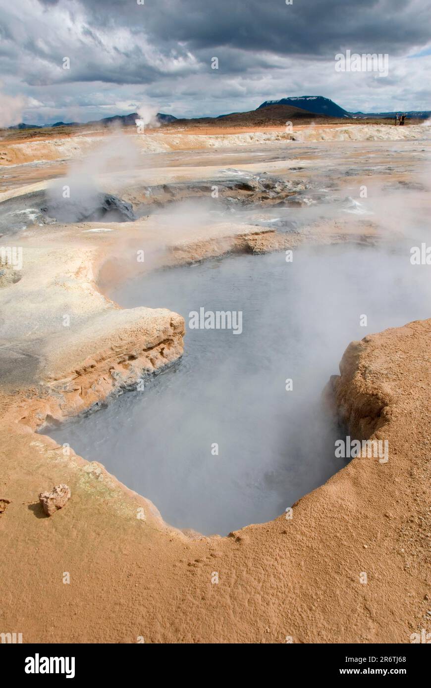 Zone géothermique, zone à haute température, zone de Soltafaren, Hveraroend, Namafjall, Namaskard, Islande Banque D'Images