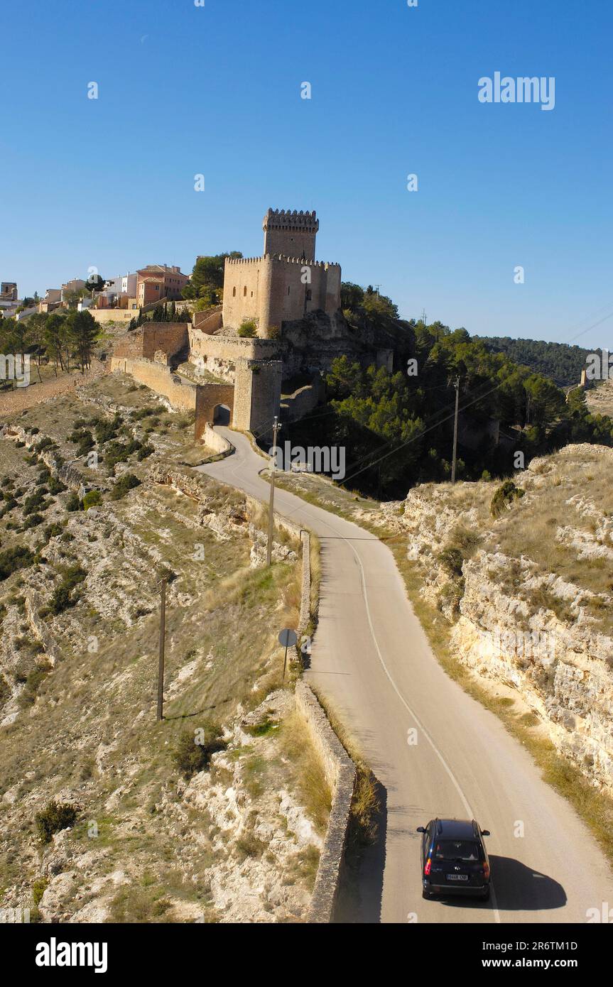 Château de marques de Villena, Castilla-la, Hôtel Parador de Alarcon, Alarcon, Cuenca, Castilla-la Mancha, Espagne Banque D'Images