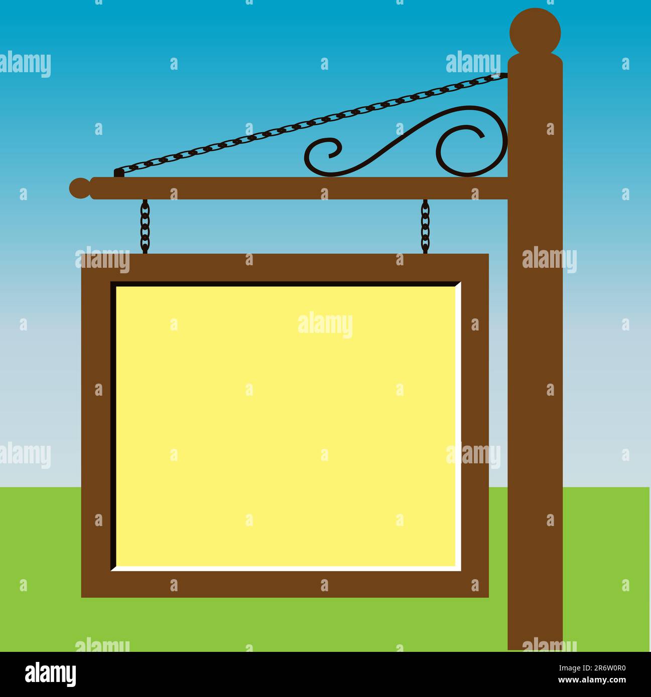 Une affiche carrée vierge Illustration de Vecteur