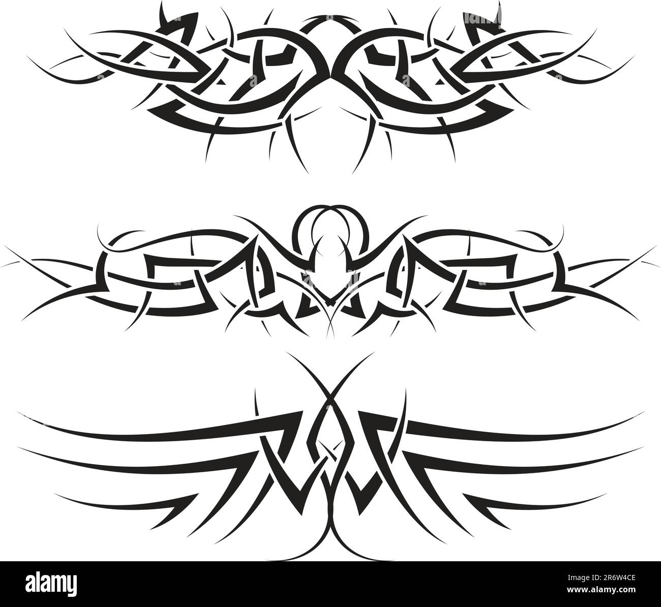 Les modèles de conception de tatouage tribal pour utiliser Illustration de Vecteur