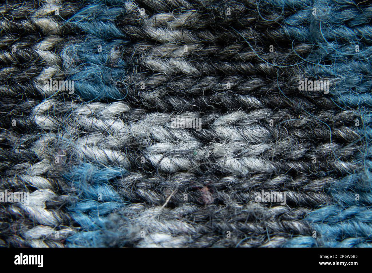 veste en laine macro de couleurs sombres Banque D'Images