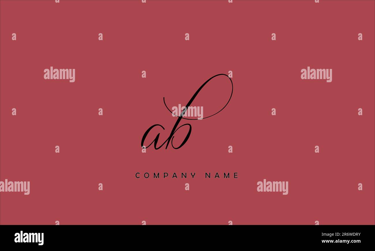 AB, BA lettres abstraites logo Monogram Illustration de Vecteur