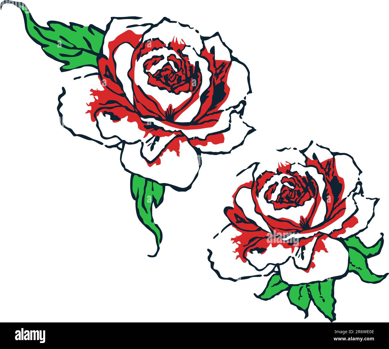 motif tribal rose fantaisie Illustration de Vecteur