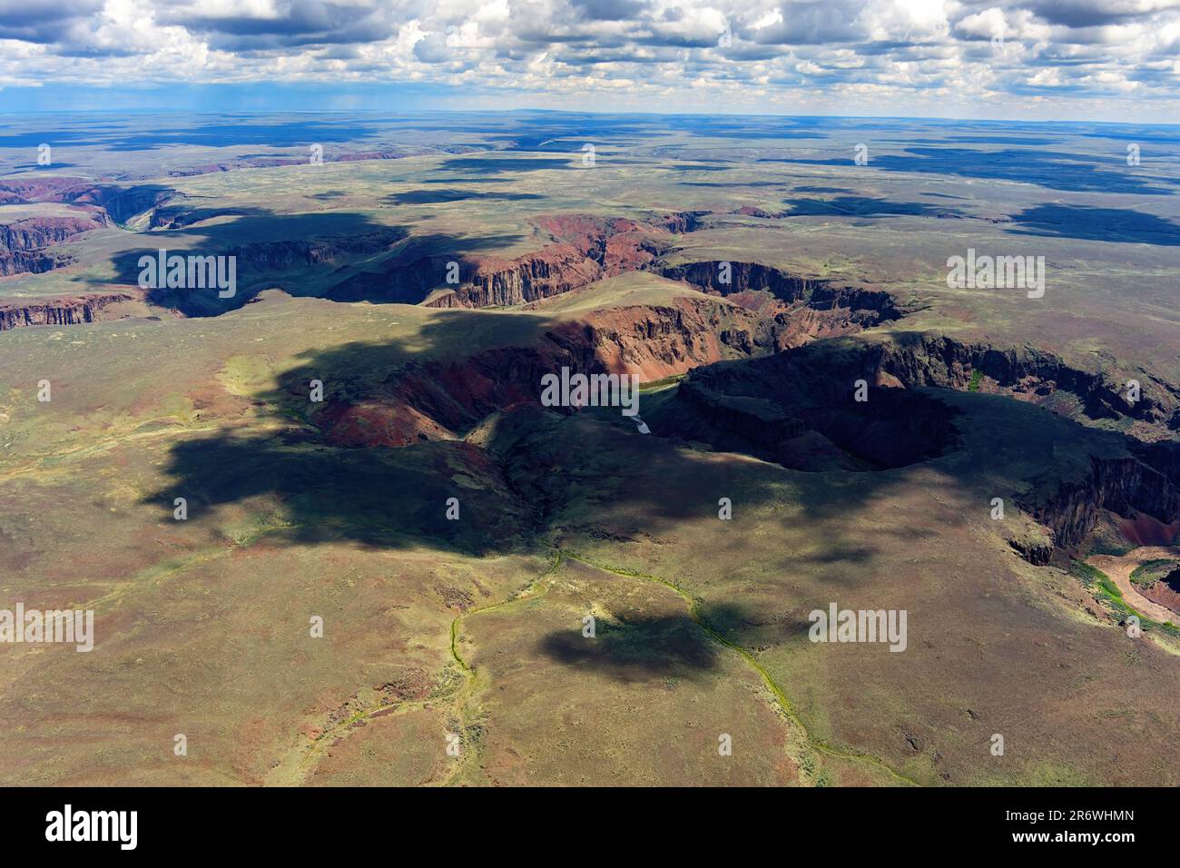 Canyon sauvage de l'Idaho de la rivière Owyhee dans le désert Banque D'Images