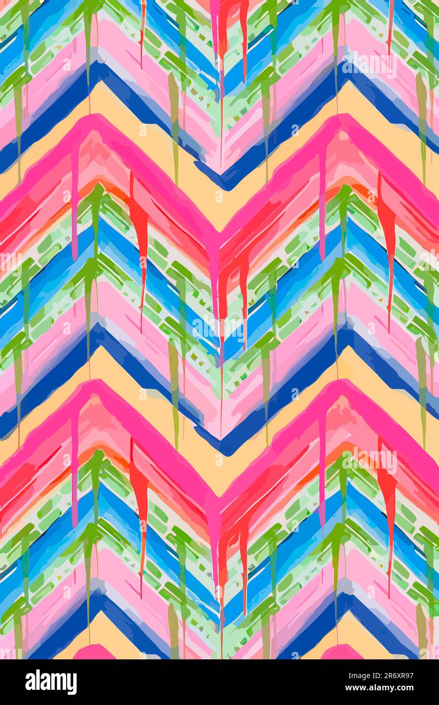 Ikat tribal indienne sans couture p attern. Ethnie Aztec tissu tapis mandala ornement boho chevron natif textile.géométrique afro-américain oriental tran Banque D'Images