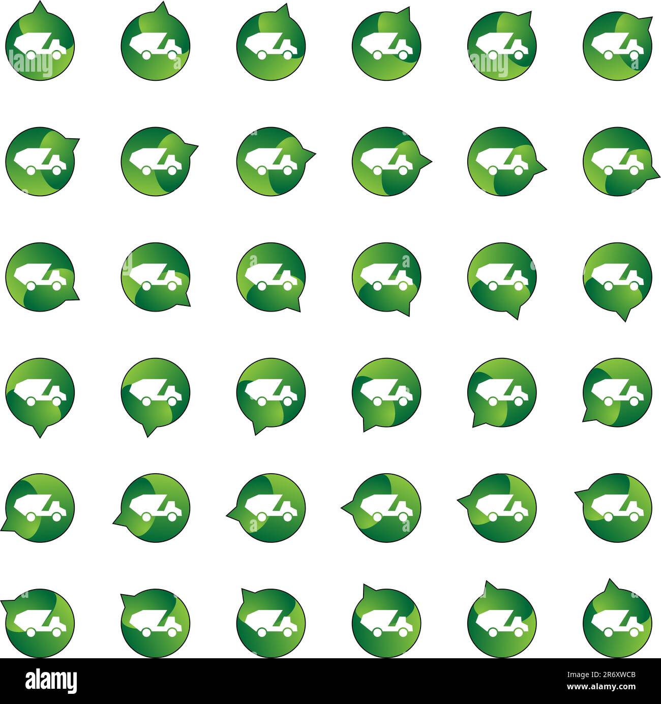 L'image d'un camion-benne Direction Set - 360 degrés. Illustration de Vecteur