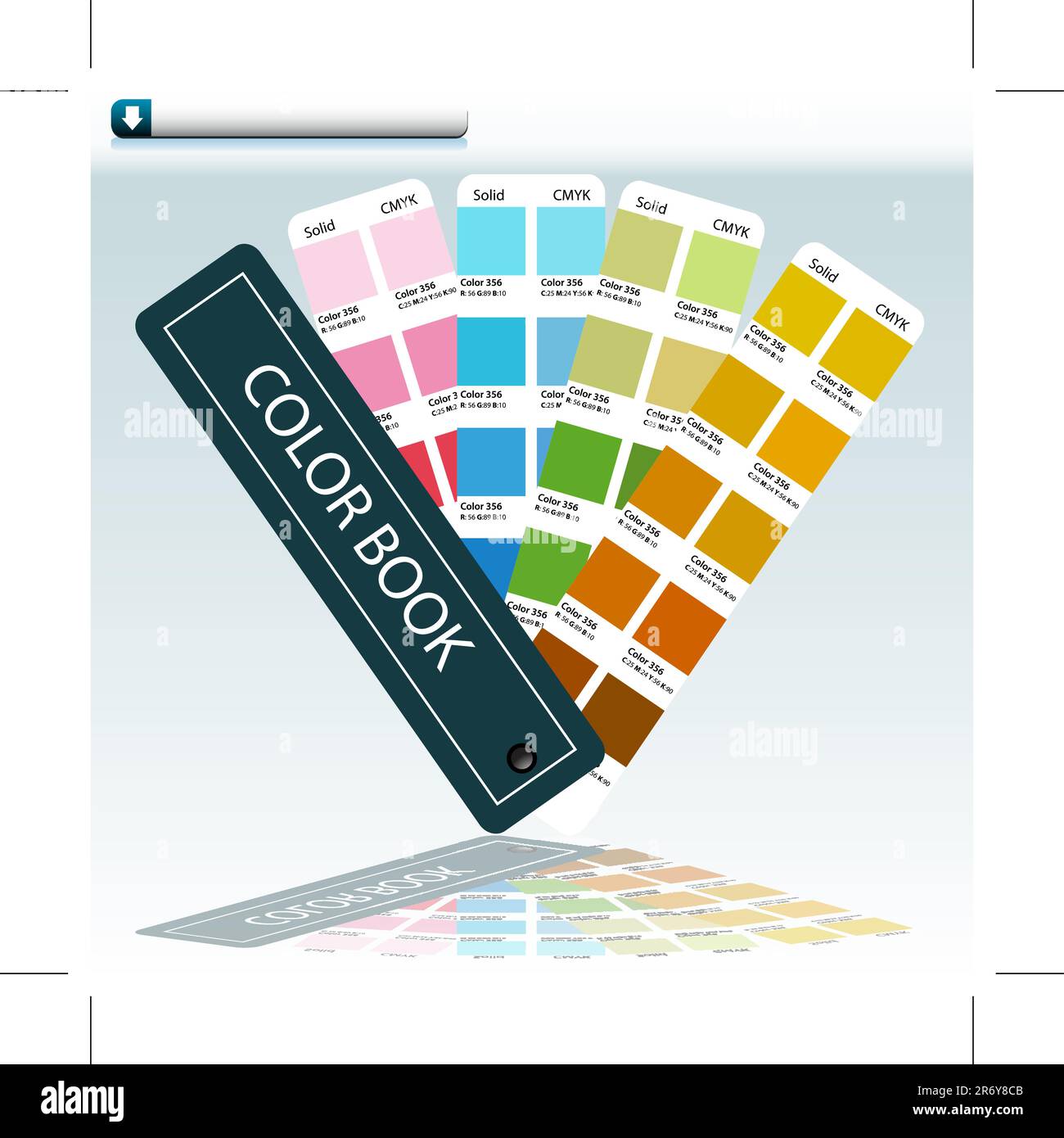 L'image d'une couleur guide graphique. Illustration de Vecteur