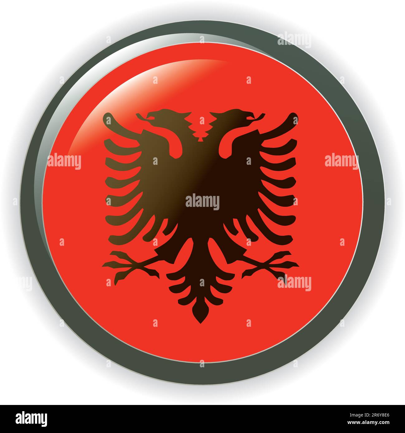 boutons de toile brillante vector avec drapeaux de pays européens Illustration de Vecteur