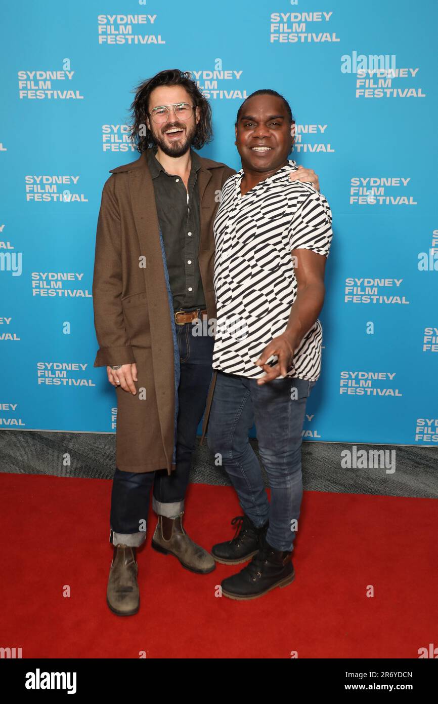 Sydney, Australie. 12th juin 2023. 70th Sydney film Festival: Keeping Hope, première mondiale tapis rouge à Event Cinemas George Street. En photo, G-D : directeurs Matthew Thorne et Derik Lynch. Credit: Richard Milnes/Alamy Live News Banque D'Images