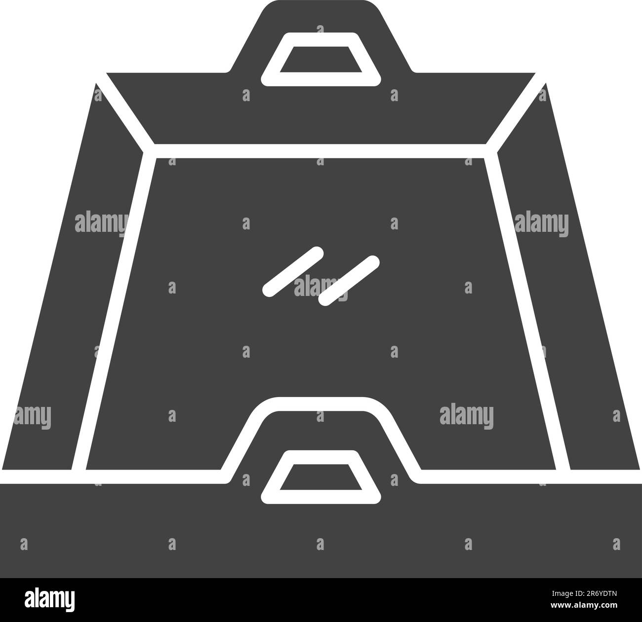 Image vectorielle de l'icône du bac à aliments. Illustration de Vecteur
