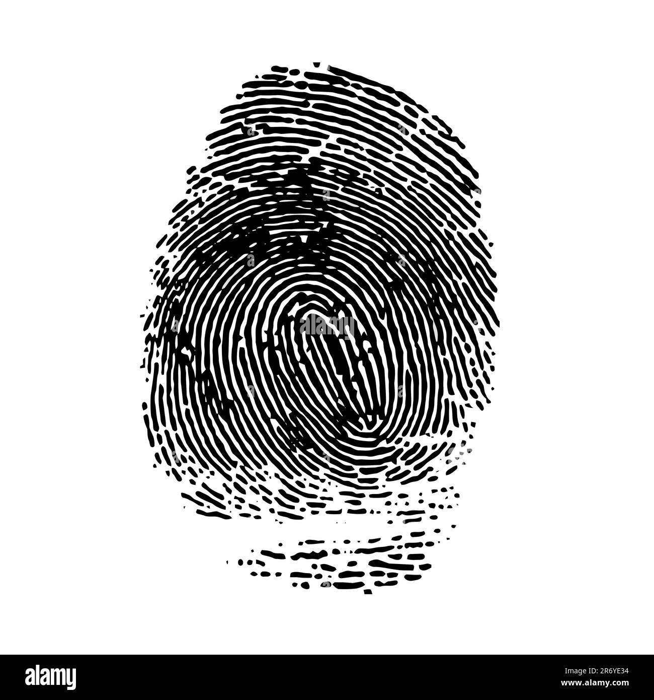 impression de l'index sur fond blanc.vecteur Illustration de Vecteur